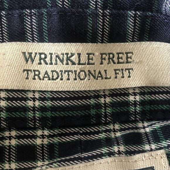 LL Bean Mens Wrinkle Free Traditional Fit Button Up Plaid Size XL  Regular - Picture 4 of 12